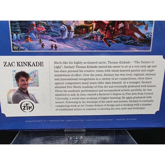 Ceaco Santas North Pole 1000-Piece Jigsaw Puzzle By Zac Kinkade - Picture 6 of 6